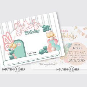Thiệp sinh nhật Hiếu Nguyễn thiết kế